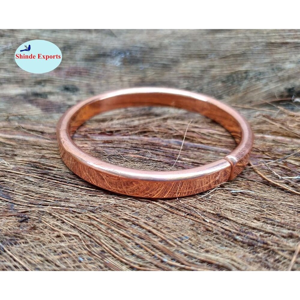 Solid Copper Kada For Stylish Wellness - Sleek, H… - image 5